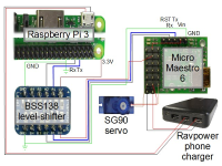 R2D2 Arm Connected to RPI3 With Micro Maestro